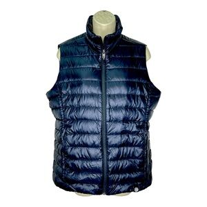 REI CO OP Coop Down Filled Black Puffer Vest Packable Zip Up Vest please read
